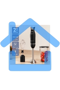 Блендер Galaxy Line GL 2166, черный с серебристым, погружной, 800 Вт, 15000 об/мин