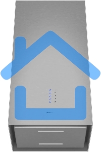 Вытяжка пристенная островная Maunfeld Bath Plus 402 нержавеющая сталь, 40 см, 1150 куб. м/ч, 52 дБ