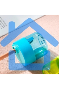 Точилка для карандашей ручная Deli EH557, 1 отверстие, пластик, ассорти