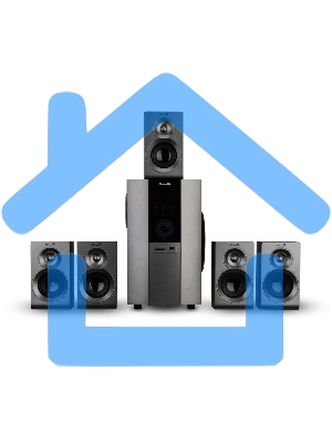 Акустическая система ELTRONIC (30-48) HOME SOUND - серебро