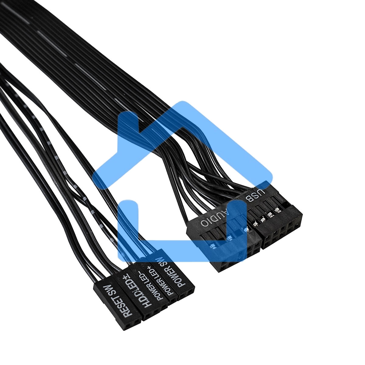 Компьютерный корпус Miditower ExeGate XP-332 Black, ATX, (XP350, Black,120мм), 2*USB, Audio