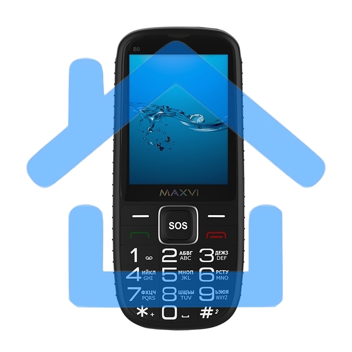Мобильный телефон Maxvi B9 черный