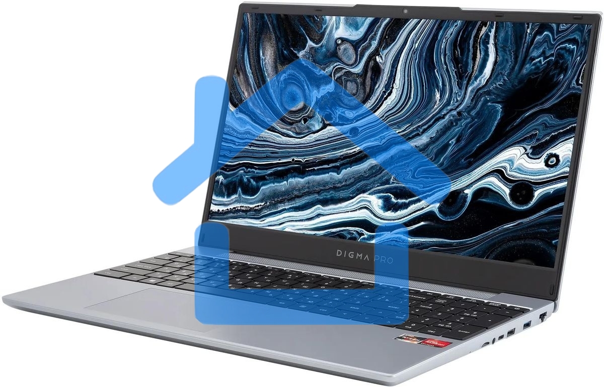 Ноутбук Digma Pro Breve Ryzen 5 Pro 5675U 8Gb SSD 512Gb AMD Radeon 15.6