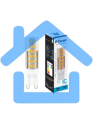 Лампа светодиодная FERON LB-433 (25768), 7W 230V G9 6400K