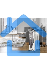 Обогреватель масляный Ballu Turbo BOH/TB- 09FH 2000 (9 секций) белый, 2000 Вт, 28 м2, термостат