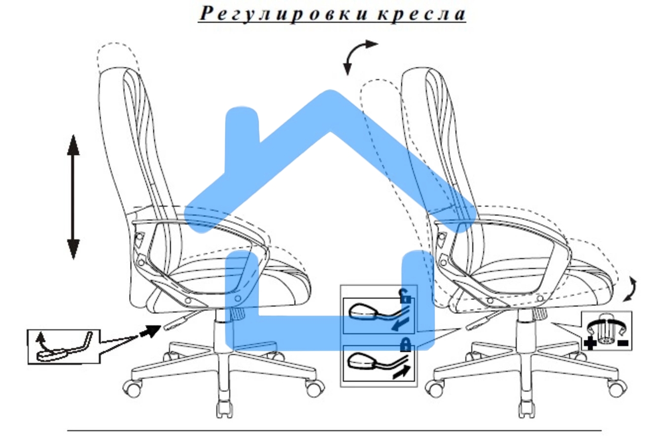 Кресло руководителя Бюрократ T-898/#B черный искусственная кожа