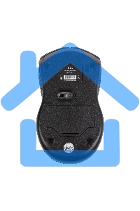 Мышь беспроводная HIPER HOMW-074 черный/синий, 1000 dpi, радиоканал, USB, кнопки - 3