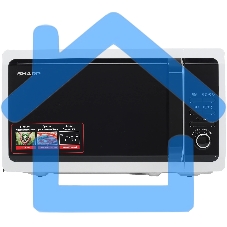 Микроволновая печь Sharp R2852RW белый, 20 л, 800 Вт, переключатели - кнопки/поворотный механизм