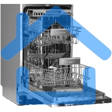 Встраиваемая посудомоечная машина Zigmund & Shtain DW 301.6, нержавеющая сталь, 60 см, 15 компл., 49 дБ, класс A++