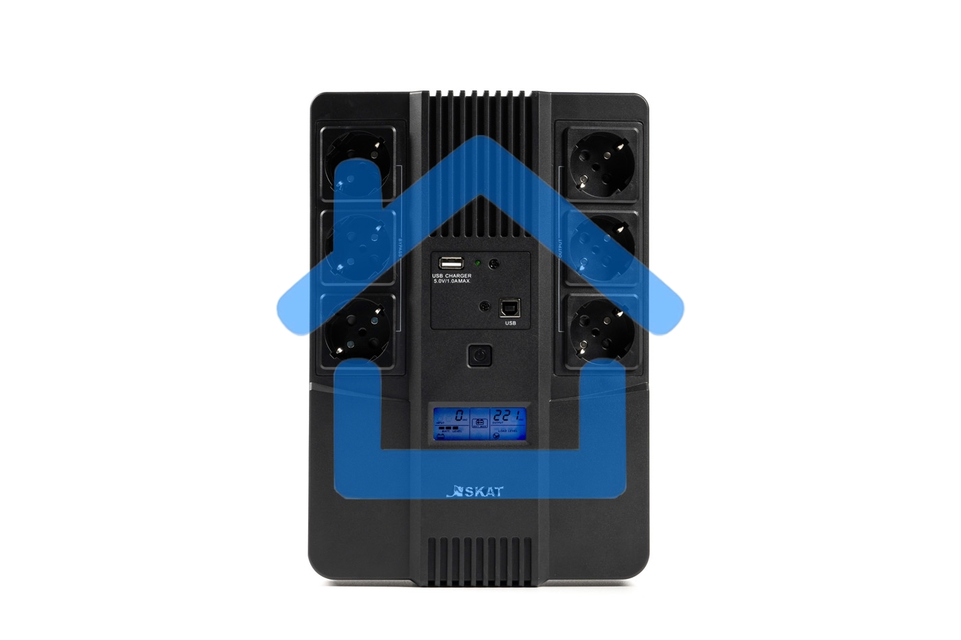 Источник бесперебойного питания Бастион SKAT-UPS 800-AID-IN-1x9 220В 480Вт дисплей 1АКБ 9Ач внутр. меандр. (8935)