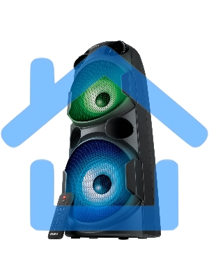 Колонка АС Sven PS-750, черный (80 Вт, TWS, Bluetooth, FM, USB, microSD, LED-дисплей, 2х4400мА*ч)