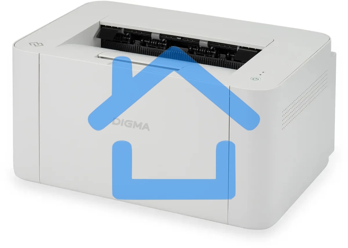 Принтер лазерный Digma DHP-2401 серый, A4, ч/б, печ. до до 24 стр/мин., 600 x 600 dpi, USB