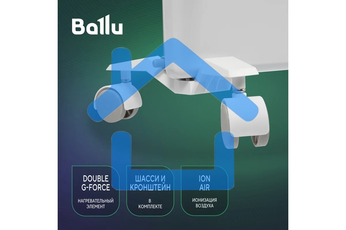 Конвектор Ballu Ettore BEC/ETMR-1500 белый, 1500 Вт, 20 м2, термостат