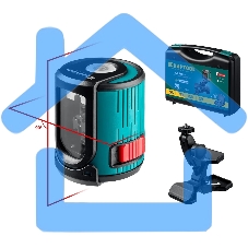 Нивелир лазерный KRAFTOOL CL 20 #5 20 м, IP54, точн. +/-0,2 мм/м, держатель, в кейcе