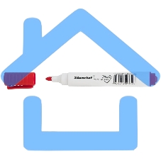 Маркер для досок Silwerhof Prime, пулевидный пишущий наконечник, 1-3мм, красный