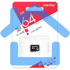 Флеш карта micro SDXC Smartbuy 64Gb Class 10 (без адаптера)