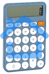 Калькулятор настольный Deli EM124BLUE синий 12-разр.