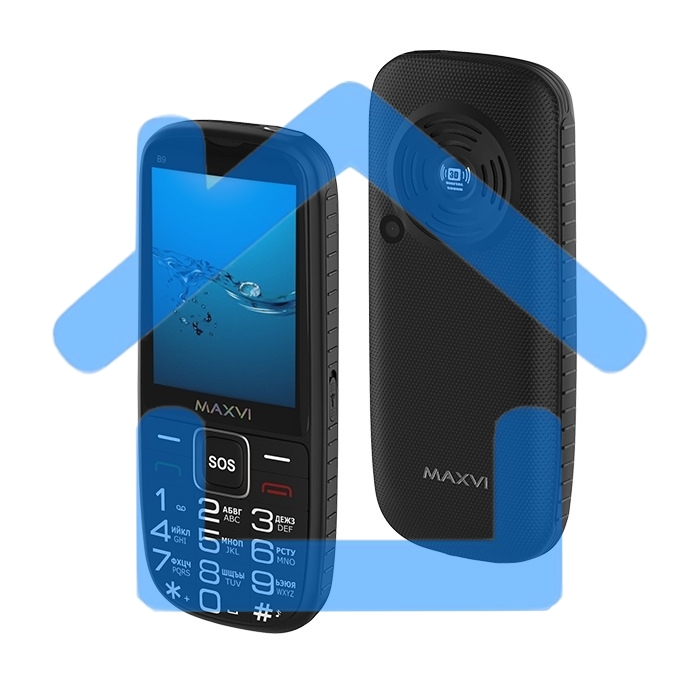 Мобильный телефон Maxvi B9 черный