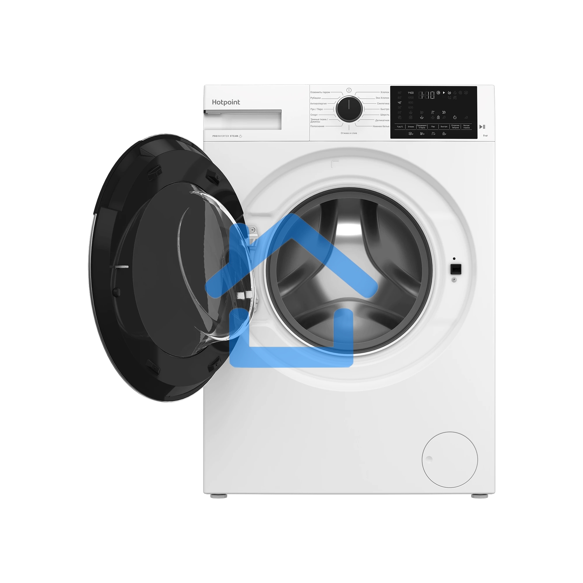 Стиральная машина Hotpoint WH 9490 VWX белая, загрузка фронтальная 9кг, 1400 об/мин., класс: A