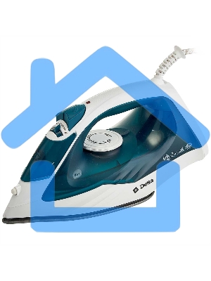 Утюг DELTA DL-153 белый с бирюзовым