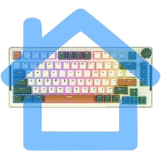 Клавиатура Royal Kludge RK-H81 Sky cyan switch/White Night