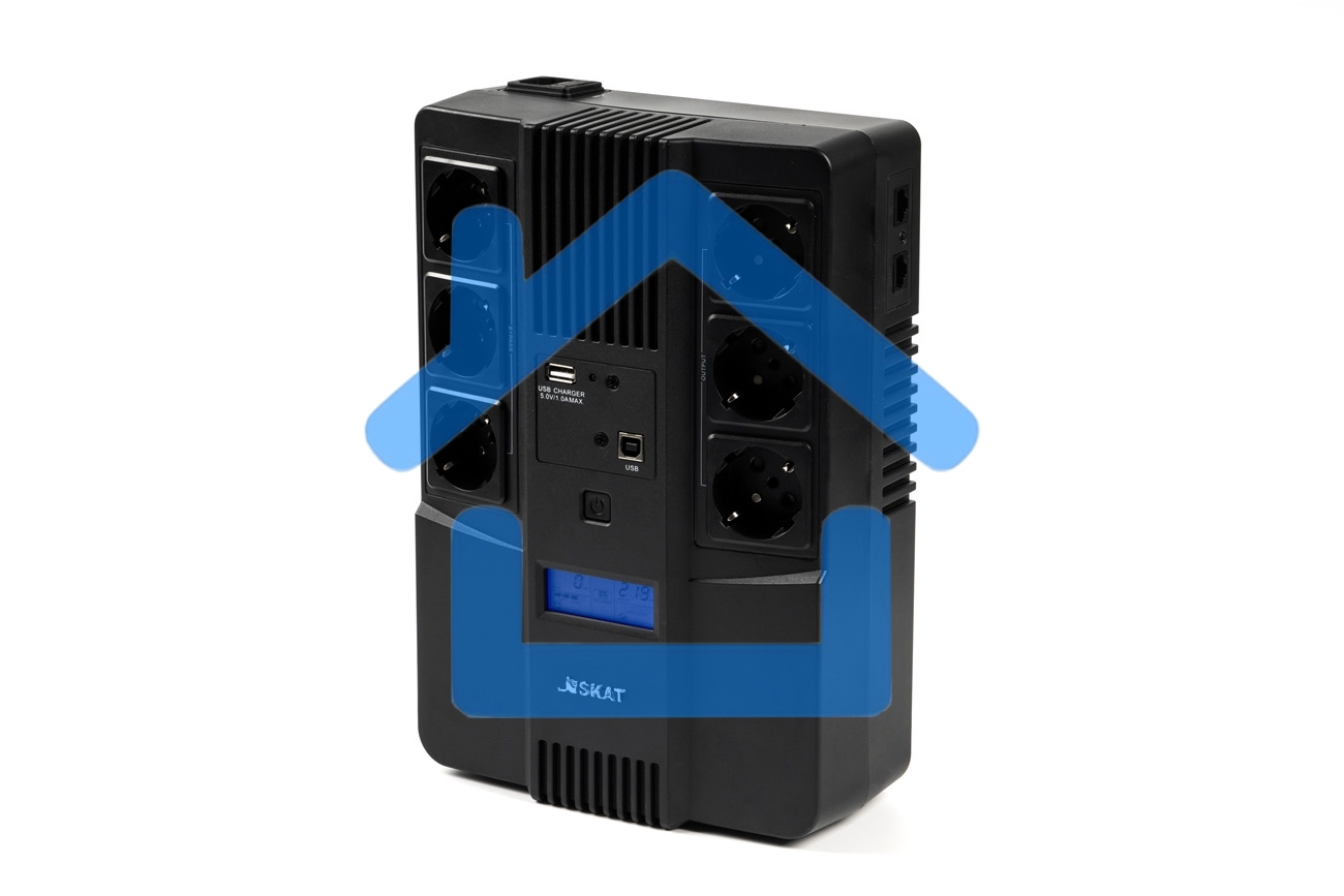 Источник бесперебойного питания Бастион SKAT-UPS 800-AID-IN-1x9 220В 480Вт дисплей 1АКБ 9Ач внутр. меандр. (8935)