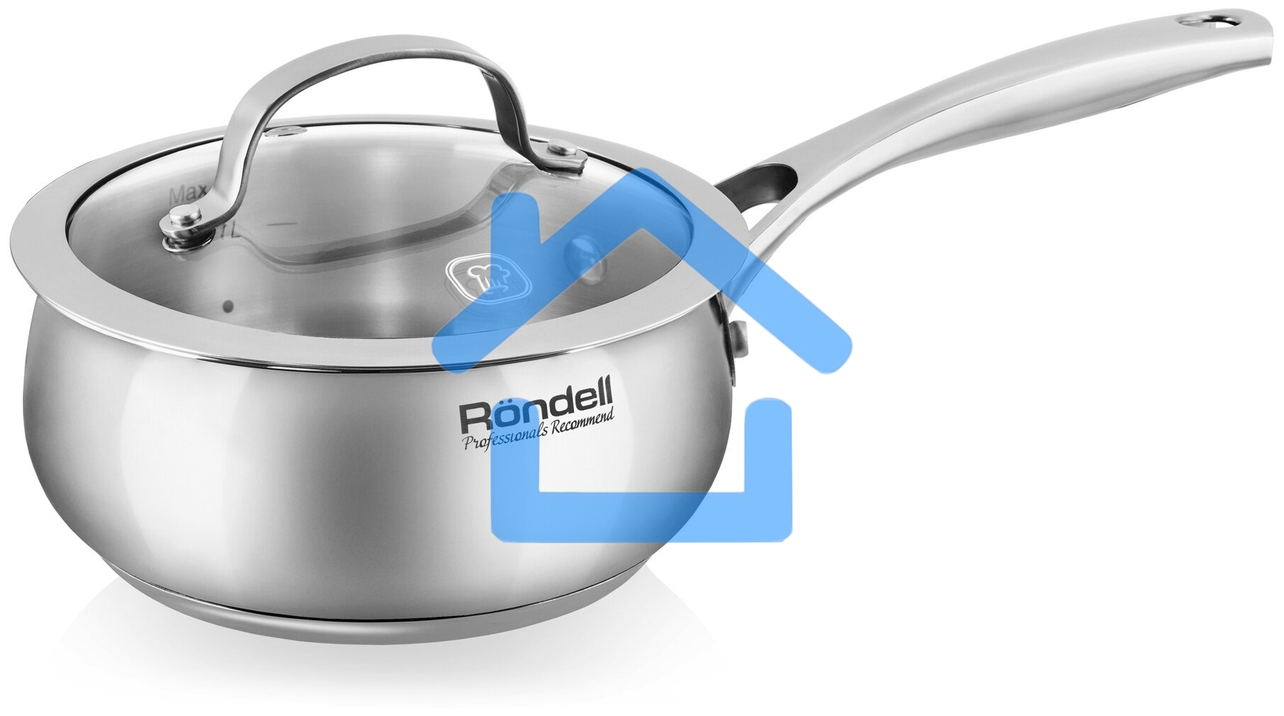 Ковш Rondell Calypso RDS-1670 1.5л. d=16см (с крышкой) сталь