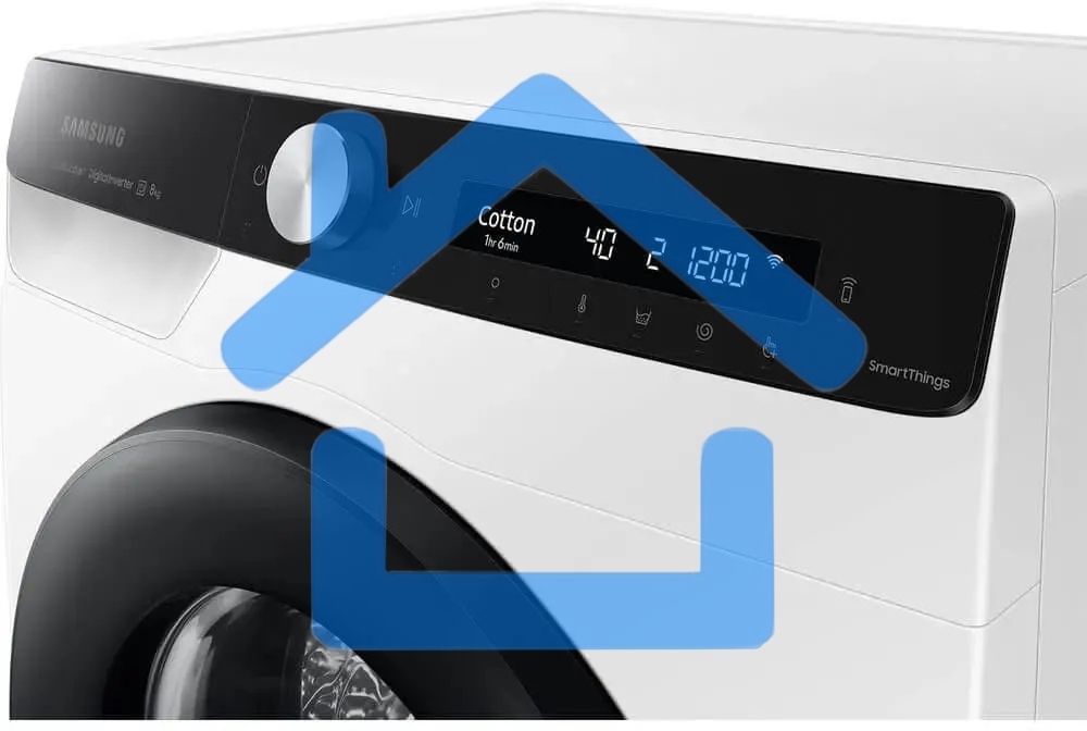 Стиральная машина Samsung WW80AG6S28AELP белый, загрузка фронтальная 8 кг, 1200 об/мин, класс: A+++