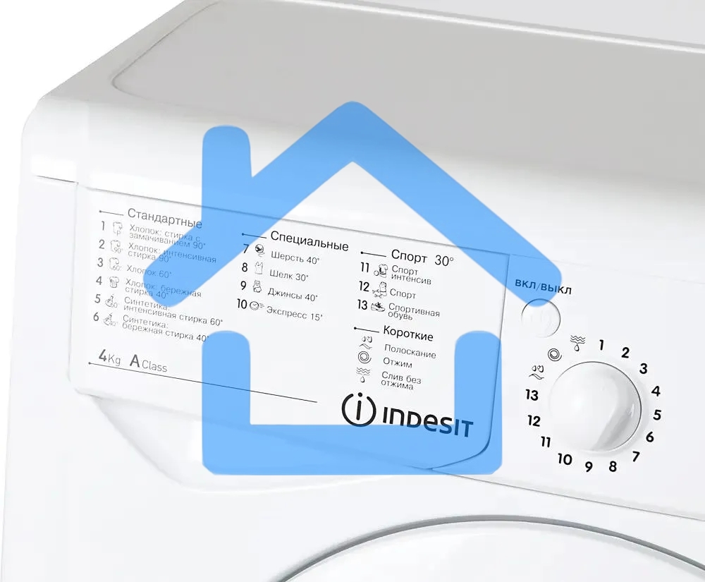Стиральная машина Indesit IWUB 4085 (CIS) белый, загр. фронтальная макс.: 4 кг 800 об/мин класс: А