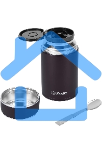 Термос для еды Rondell Tierno RDS-1661 0.7л. бордовый с чехлом картонная коробка