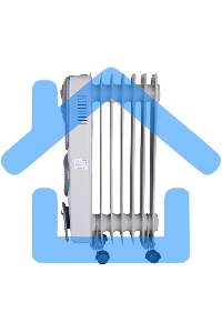 Обогреватель масляный Ресанта ОМ-7НВ (7секций) белый, 1900 Вт, 19 м2, термостат 67/3/10
