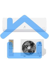 Кондиционер сплит-система Electrolux EACS/I-09HAL/N8 инвертор, 9000 BTU, 25 м², 23 дБ, охлаждение, обогрев, осушение, белый