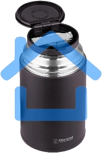 Термос для еды Rondell Tierno RDS-1661 0.7л. бордовый с чехлом картонная коробка