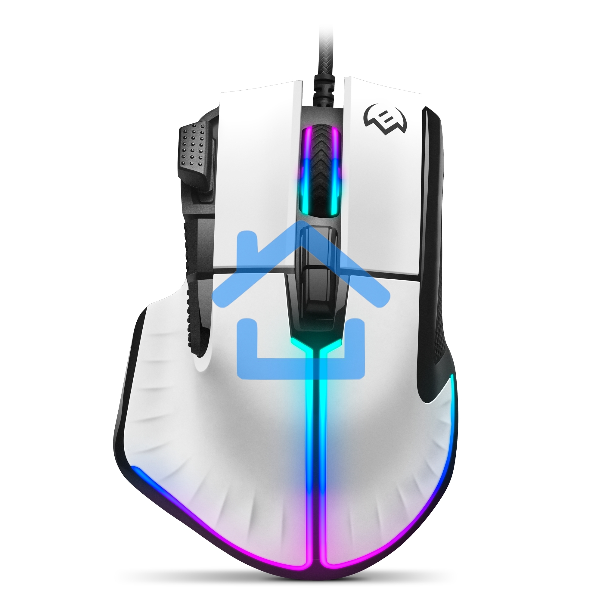 Мышь проводная SVEN RX-G990 белый, 12400 dpi, USB, кнопки - 9