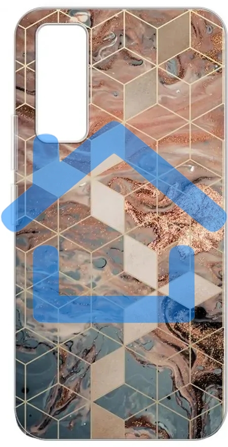 Чехол (клип-кейс) Gresso для Vivo Y53s 4G Air золотистый/синий (GR17AAAE9792)
