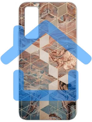 Чехол (клип-кейс) Gresso для Vivo Y53s 4G Air золотистый/синий (GR17AAAE9792)