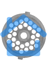 Мясорубка электрическая Starwind SMG3225 1500Вт красный