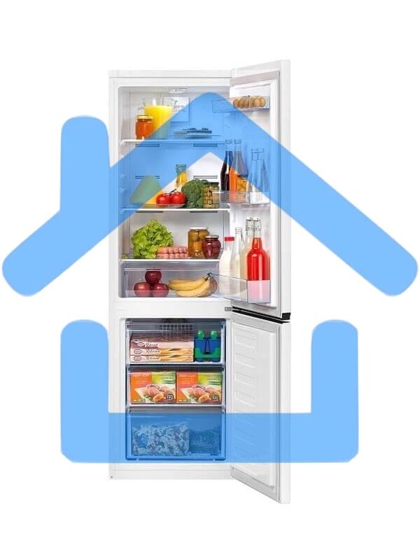 Холодильник Beko B1RCNK272W белый, двухкамерный 163/76л морозилка снизу