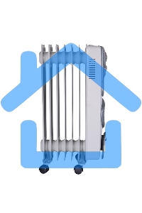 Обогреватель масляный Ресанта ОМ-7НВ (7секций) белый, 1900 Вт, 19 м2, термостат 67/3/10