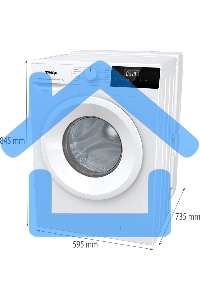 Стиральная машина Gorenje W2NHPI72SCSIRV белый загрузка фронтальная 7 кг, 1200 об/мин., класс: А