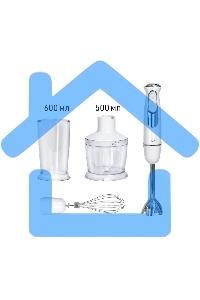 Блендер погружной JVC JK-HB5122 1200 Вт, 2 скорости, 5 уровней мощности