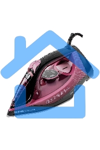 Утюг Galaxy Line GL 6132, розовый с черным, паровой, 2800 Вт, керамическое покрытие EasyGlide, функции: самоочистка, антикапля, антинакипь, указатель максимального уровня воды, индикатор нагрева, вертикальное отпаривание, паровой удар, регулировка подачи 