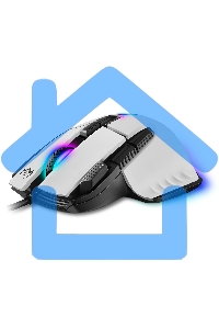 Мышь проводная SVEN RX-G990 белый, 12400 dpi, USB, кнопки - 9