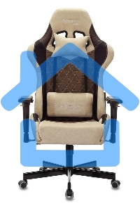 Кресло игровое Бюрократ VIKING 7 KNIGHT BR FABRIC коричневый текстиль/эко.кожа крестовина металл/пластик