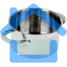 Кастрюля LARA LR02-540 MINT 16x9 см, 1,7 л, носик, индукционное дно, крышка с бортом, полипропилен, силикон, нержавеющая сталь