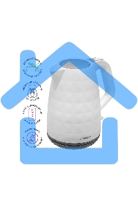 Чайник электрический Scarlett SC-EK18P49 1.7л. 2200Вт белый/серый (корпус: пластик)