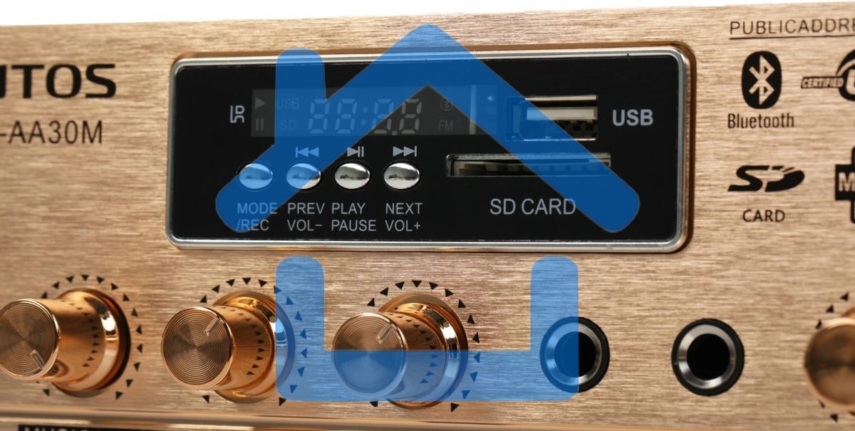 Усилитель Tantos TSo-AA30M выход 100Вт / 30Вт (00-00025068)