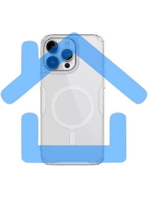 Чехол Nature TPU Pro Magnetic Case, белый, (AP IP15 Pro Max)