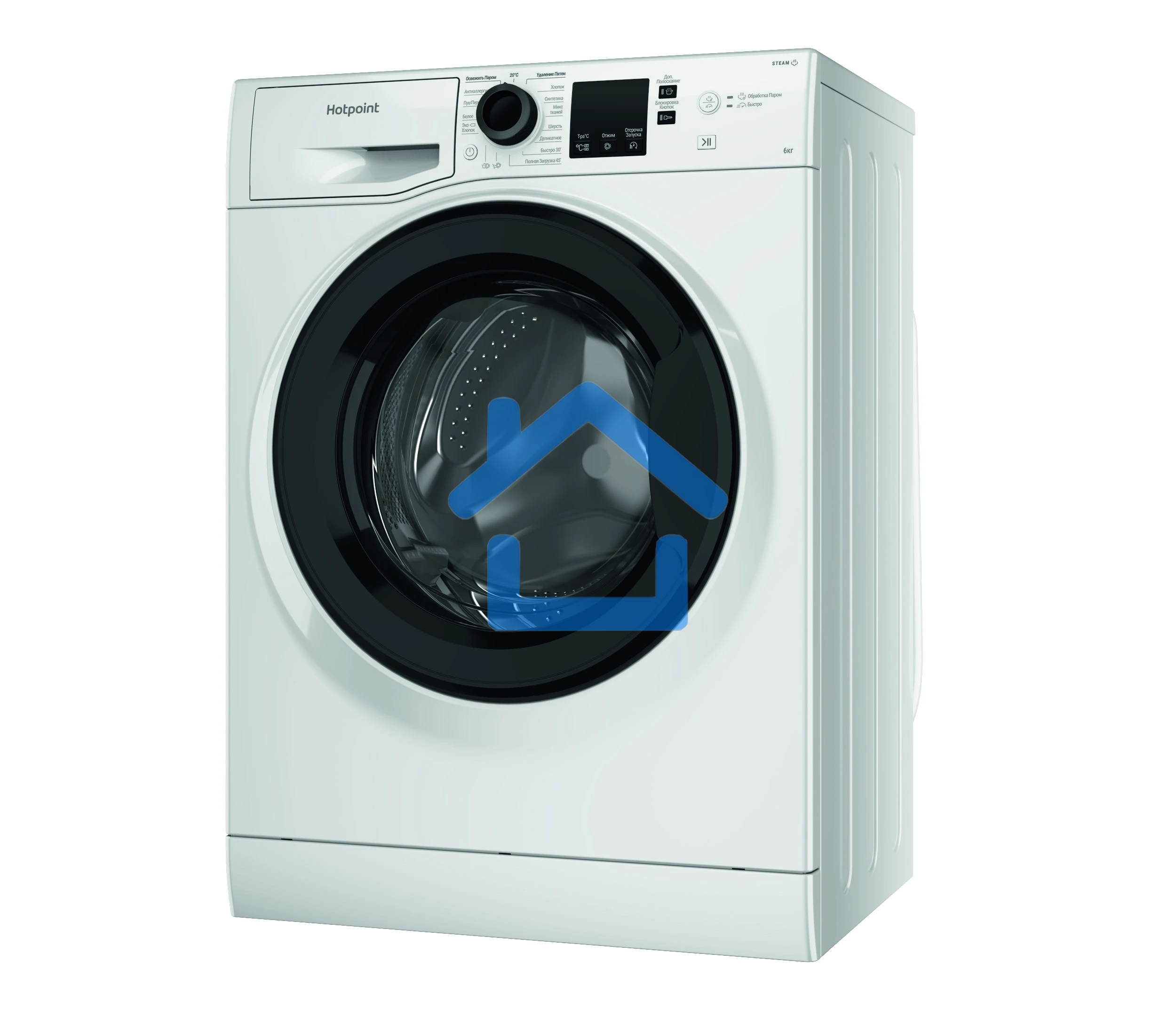 Стиральная машина Hotpoint NSS 6015 KV RU (869991644610) белый, загр. фронтальная макс.: 6 кг 1000 об/мин класс: А