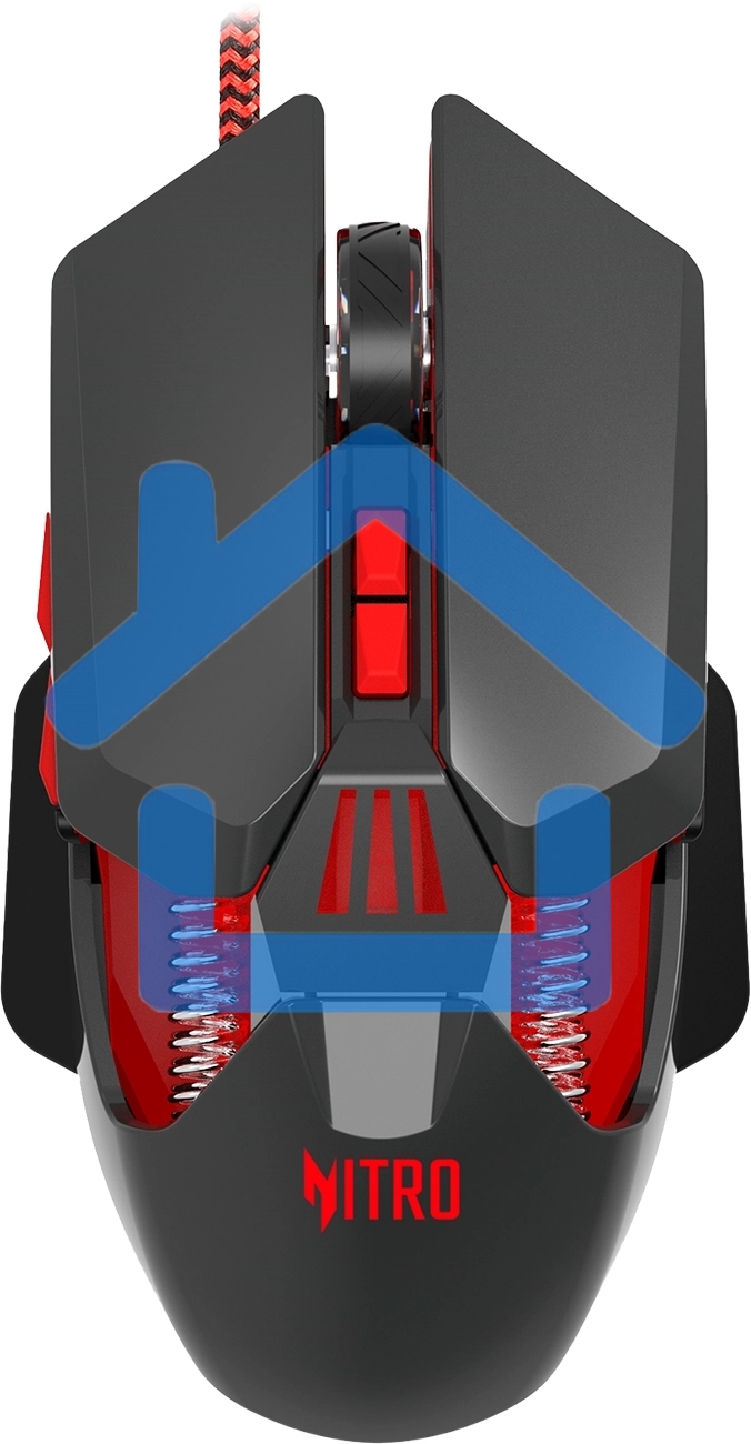 Мышь проводная Acer Nitro OMW302 черный, 7200 dpi, USB, кнопки - 7